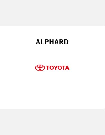 toyota alphard 2015-2016 owners manual in english
